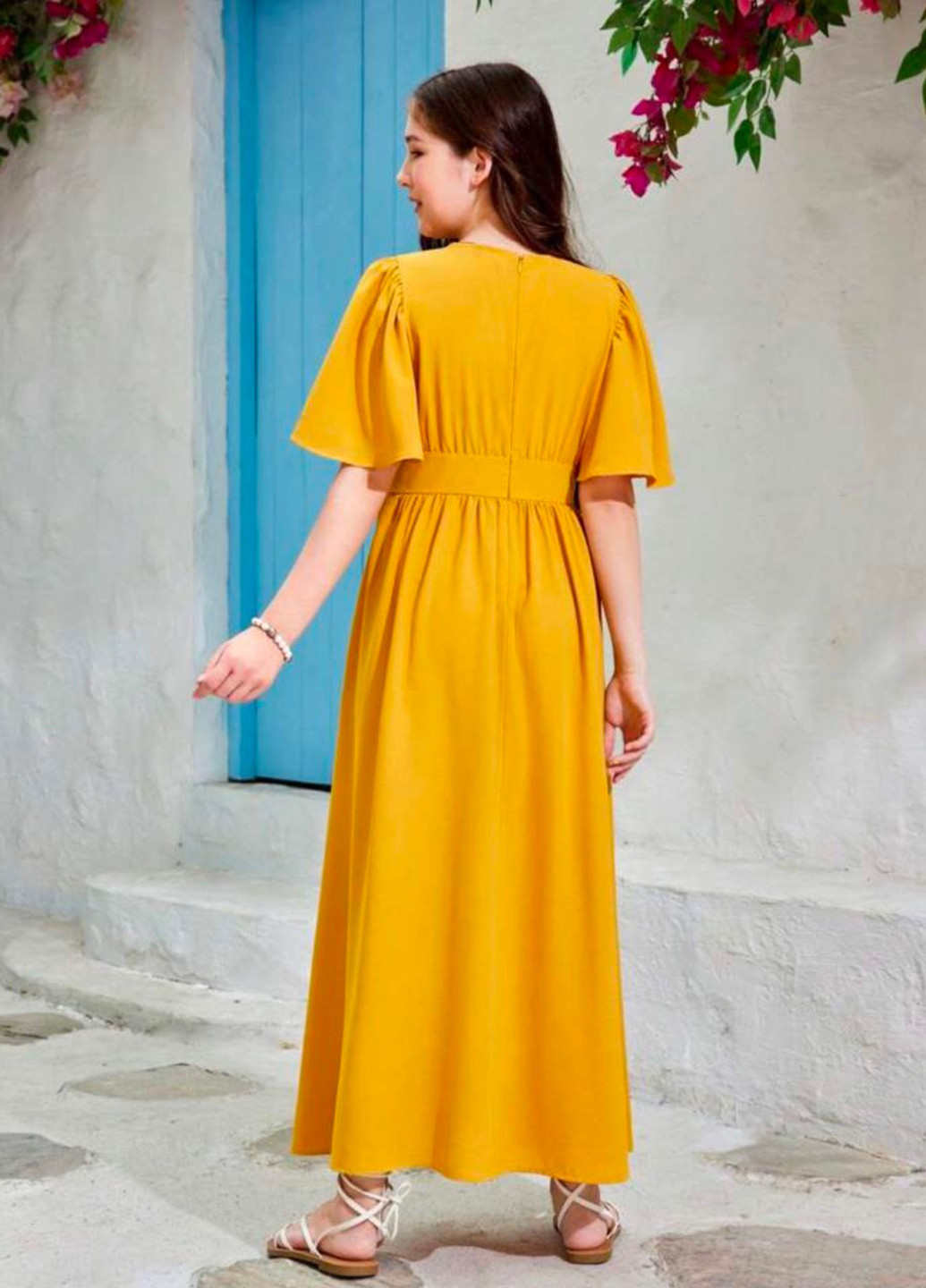 Горчичное платье SHEIN (326333356)