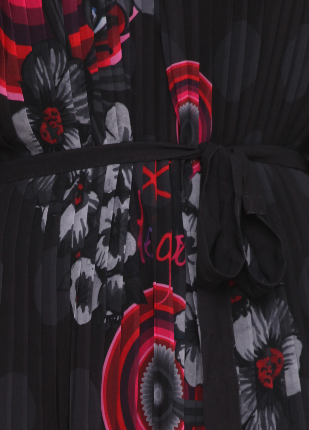 Чорна кежуал сукня плісована Desigual з абстрактним візерунком