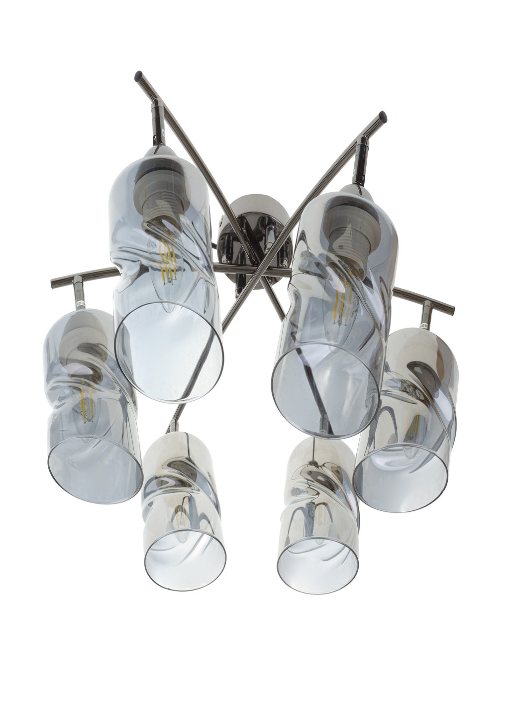 Люстра на 6 лампочек LK-723S/6 E27 BK + CH Brille (251891711)