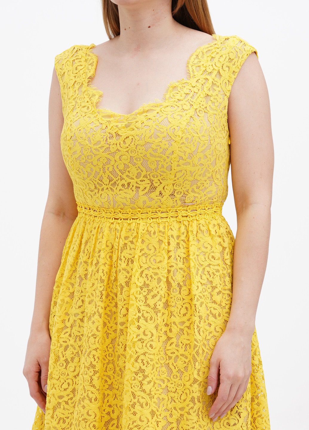 Желтое кэжуал платье Liu Jo однотонное