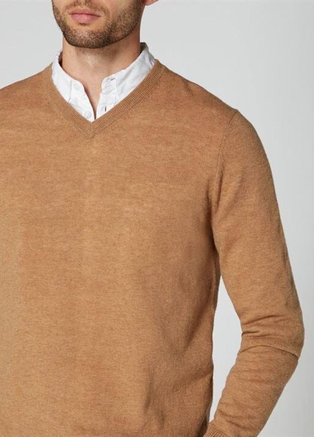 Светло-коричневый демисезонный джемпер пуловер Howick