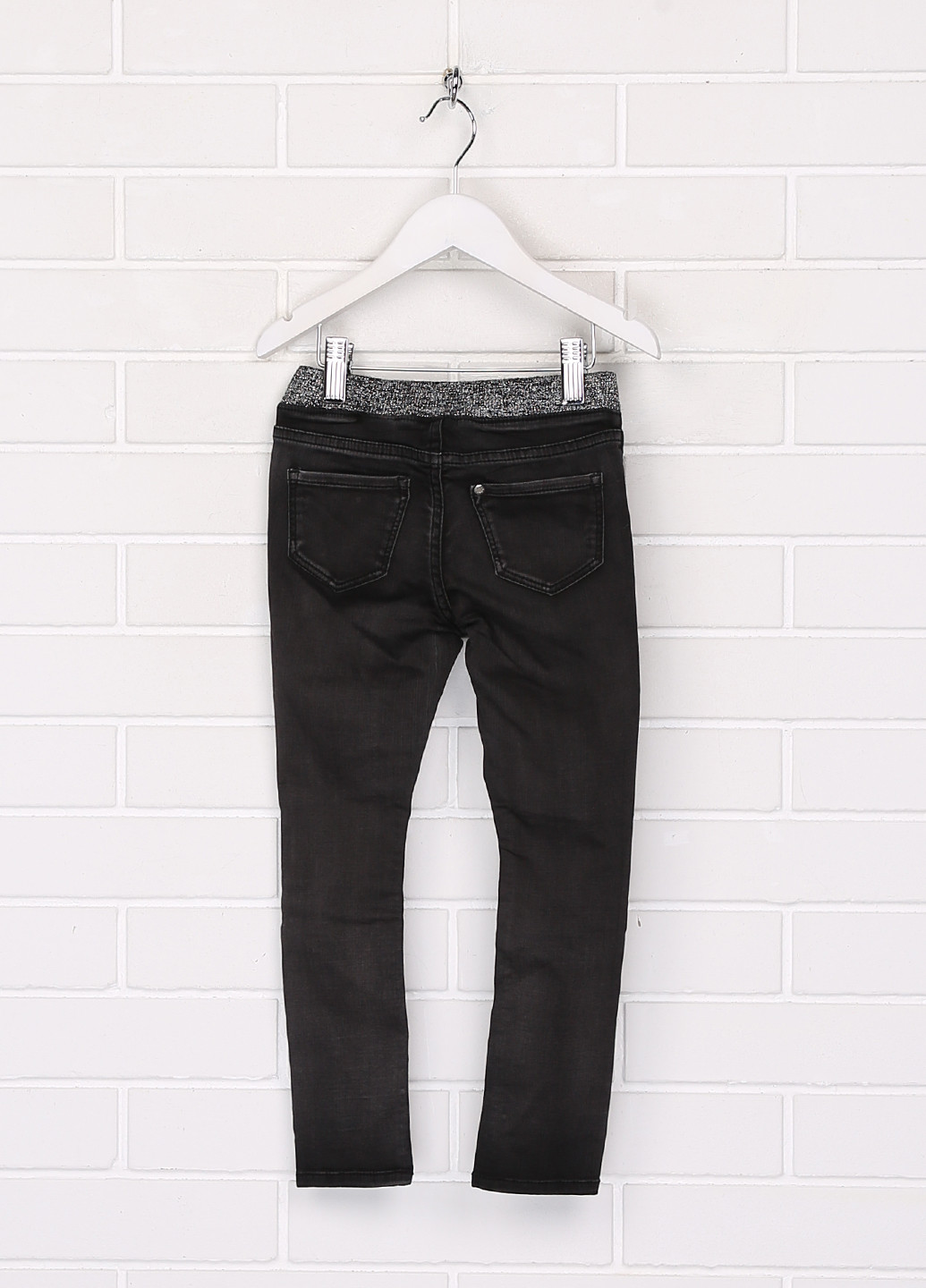 Джеггінси H&M однотонні чорні джинсові бавовна