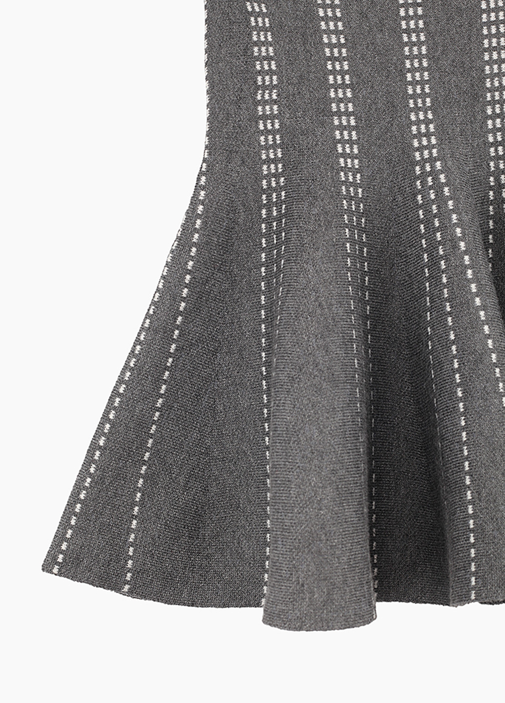 Темно-серая кэжуал с геометрическим узором юбка Da Da Vera клешированная