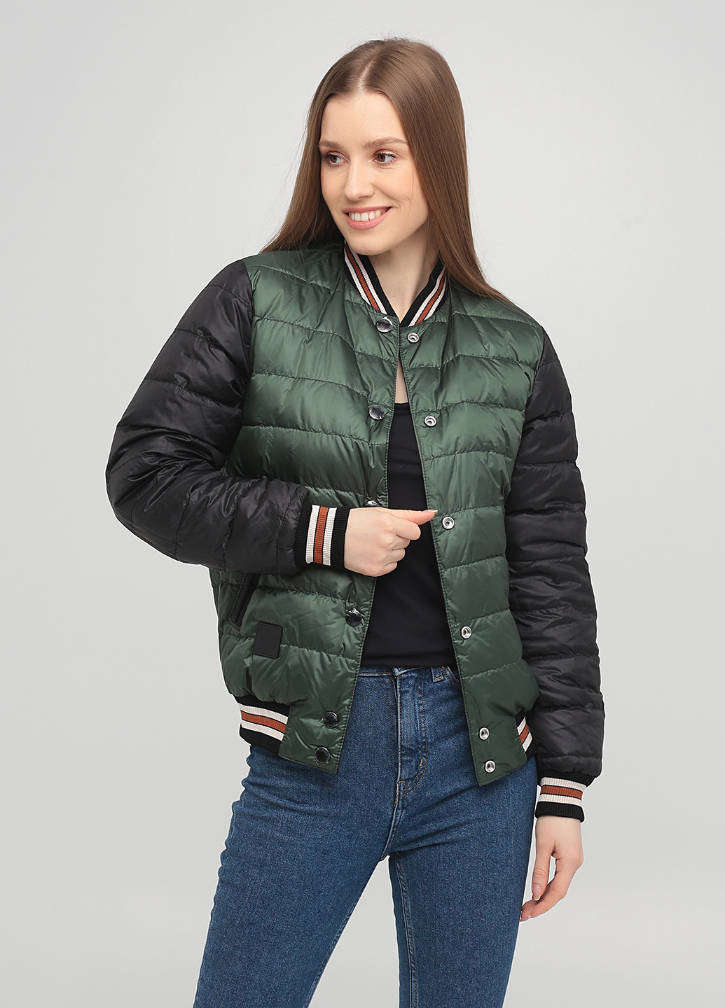 Черный демисезонный Пуховик Coach