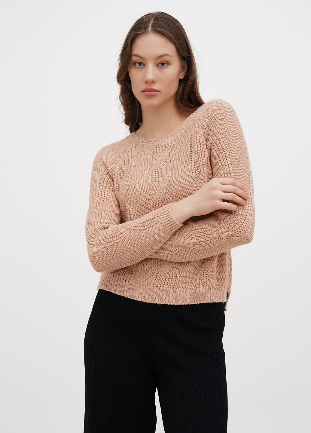 Рожево-коричневий демісезонний джемпер джемпер No Brand