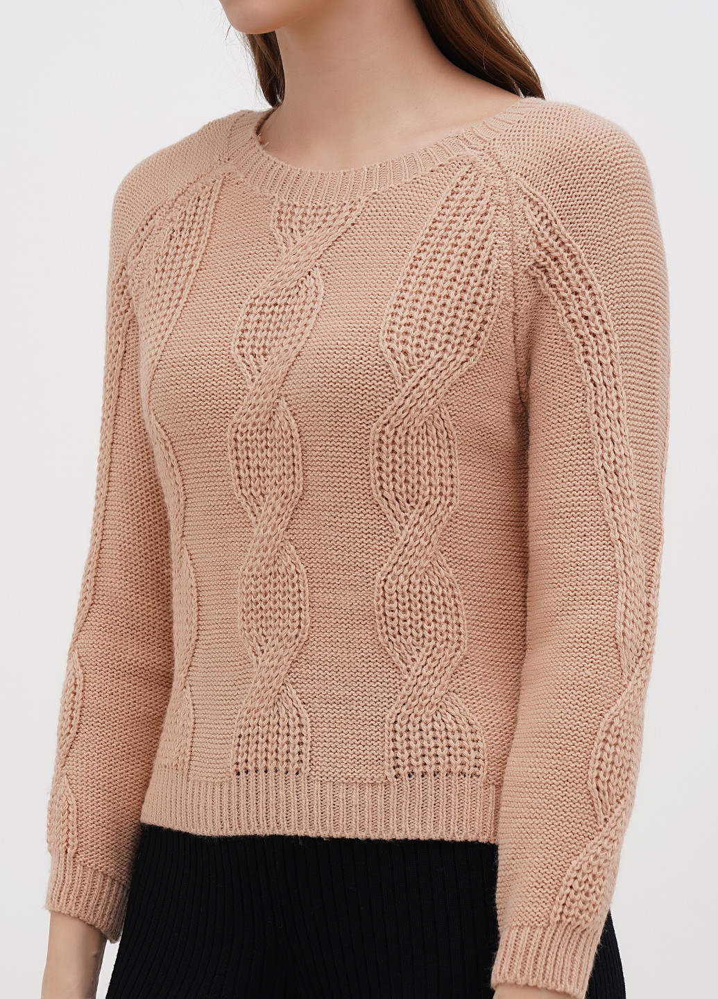 Рожево-коричневий демісезонний джемпер джемпер No Brand