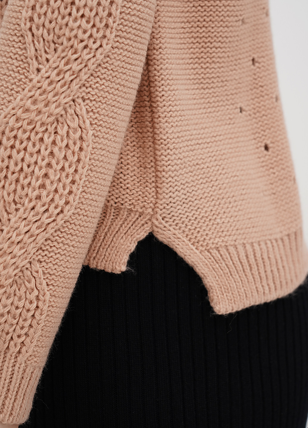 Рожево-коричневий демісезонний джемпер джемпер No Brand