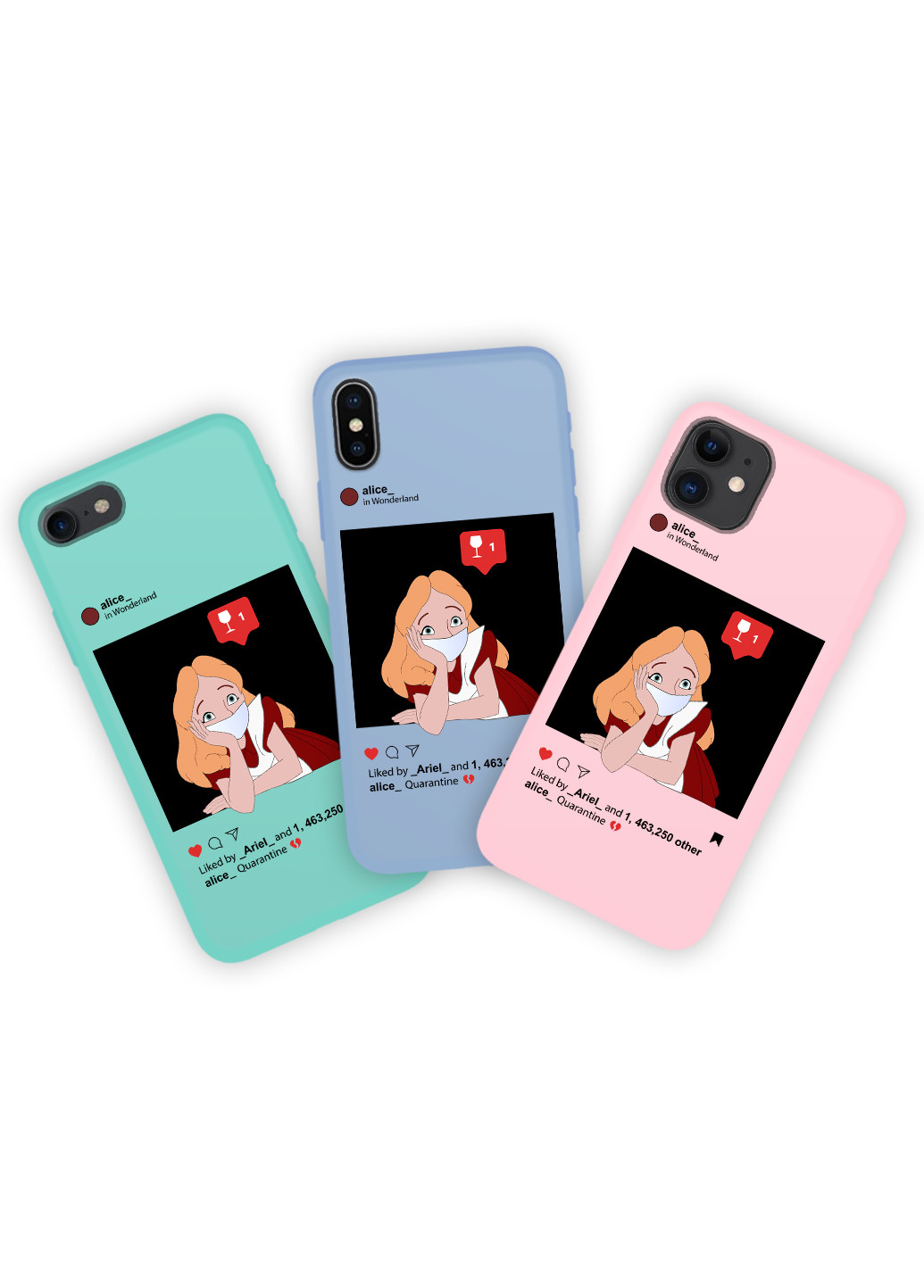 Чохол силіконовий Apple Iphone 11 Аліса в масці Дісней Карантин (Disney Quarantine) (9230-1419) MobiPrint (219777022)