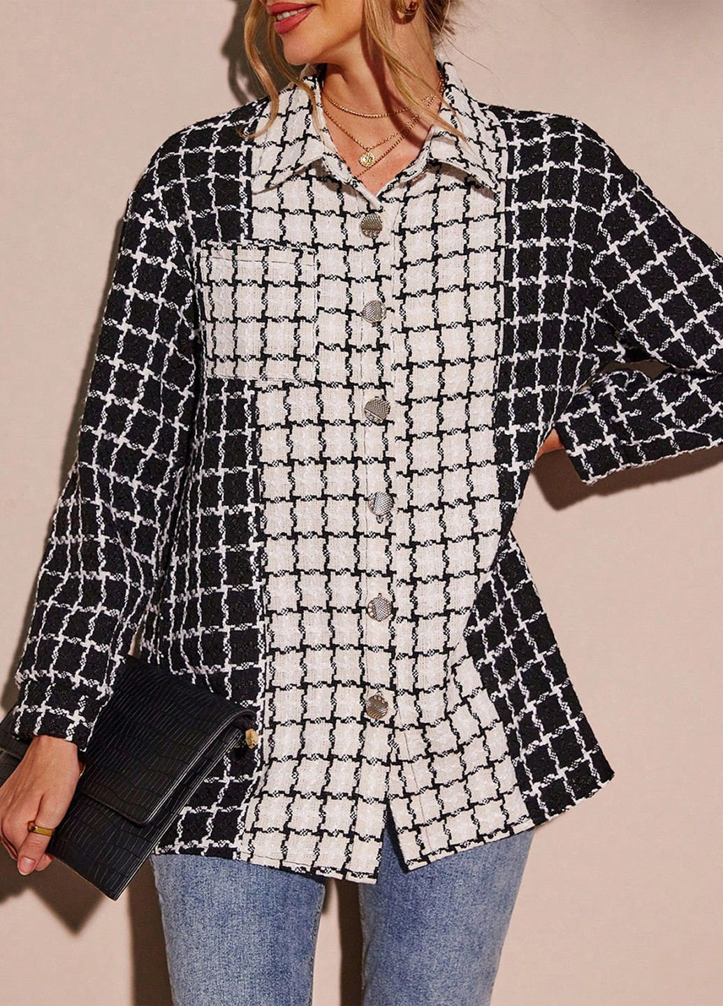 Куртка-рубашка SHEIN (329533195)