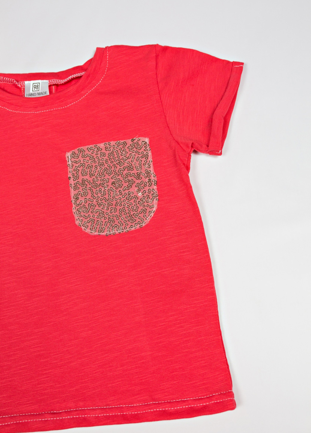 Красная летняя футболка с коротким рукавом Little Bunny