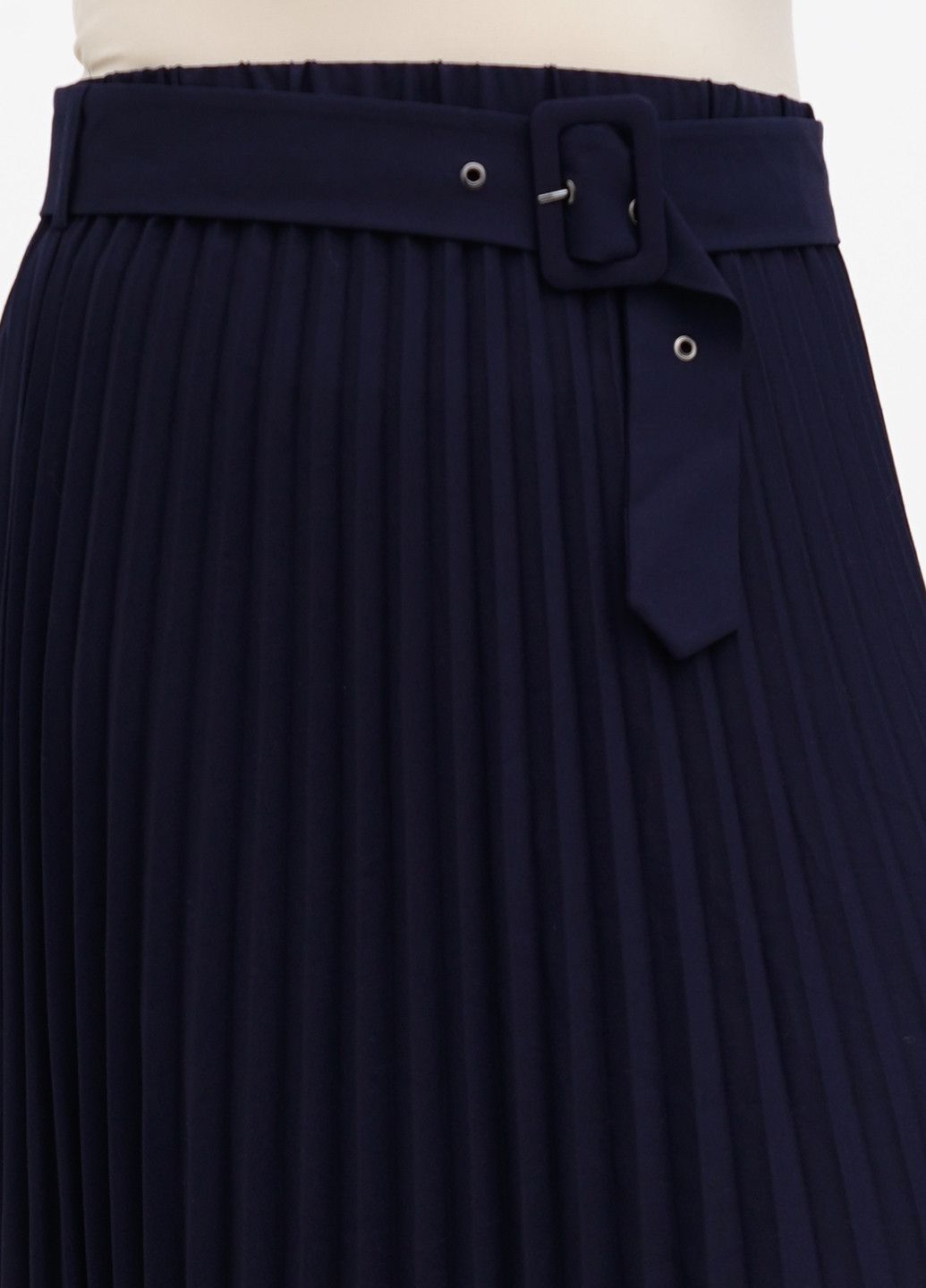 Темно-синяя кэжуал однотонная юбка S.Oliver плиссе
