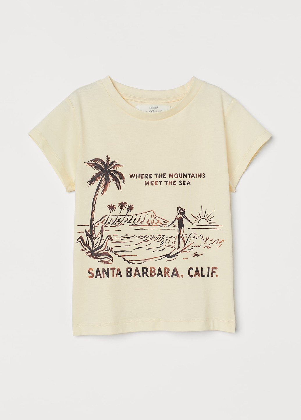 Жовта літня футболка H&M