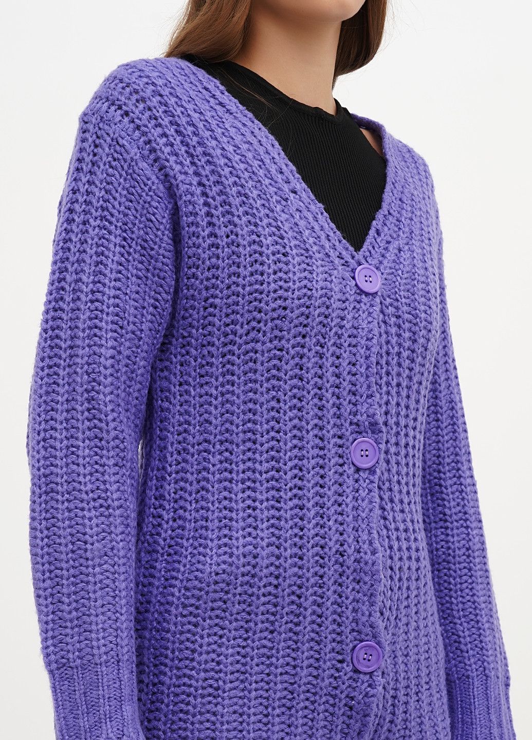 Фиолетовый демисезонный кардиган Boohoo