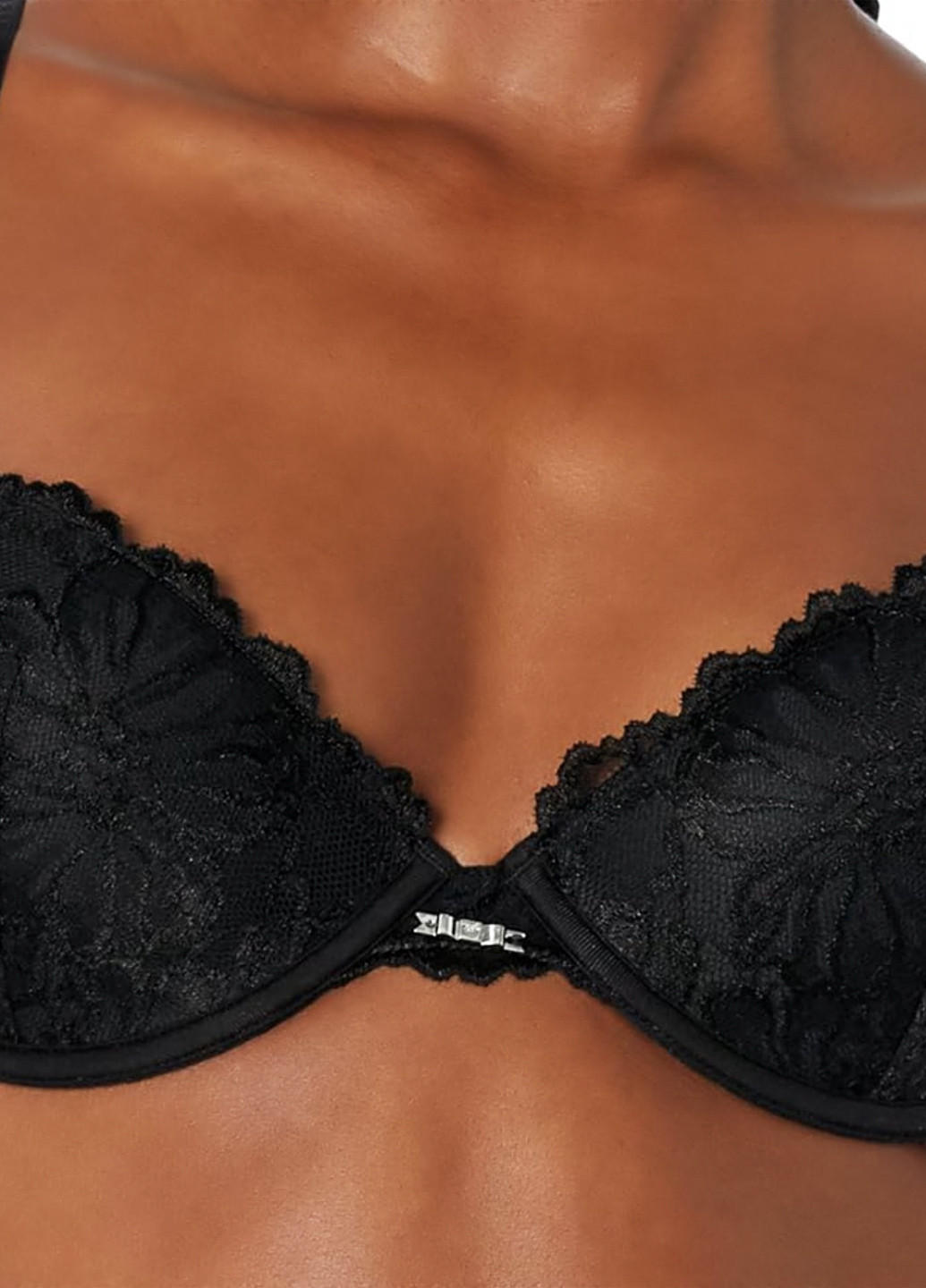 Чорний корбей бюстгальтер Emporio Armani з кісточками поліамід