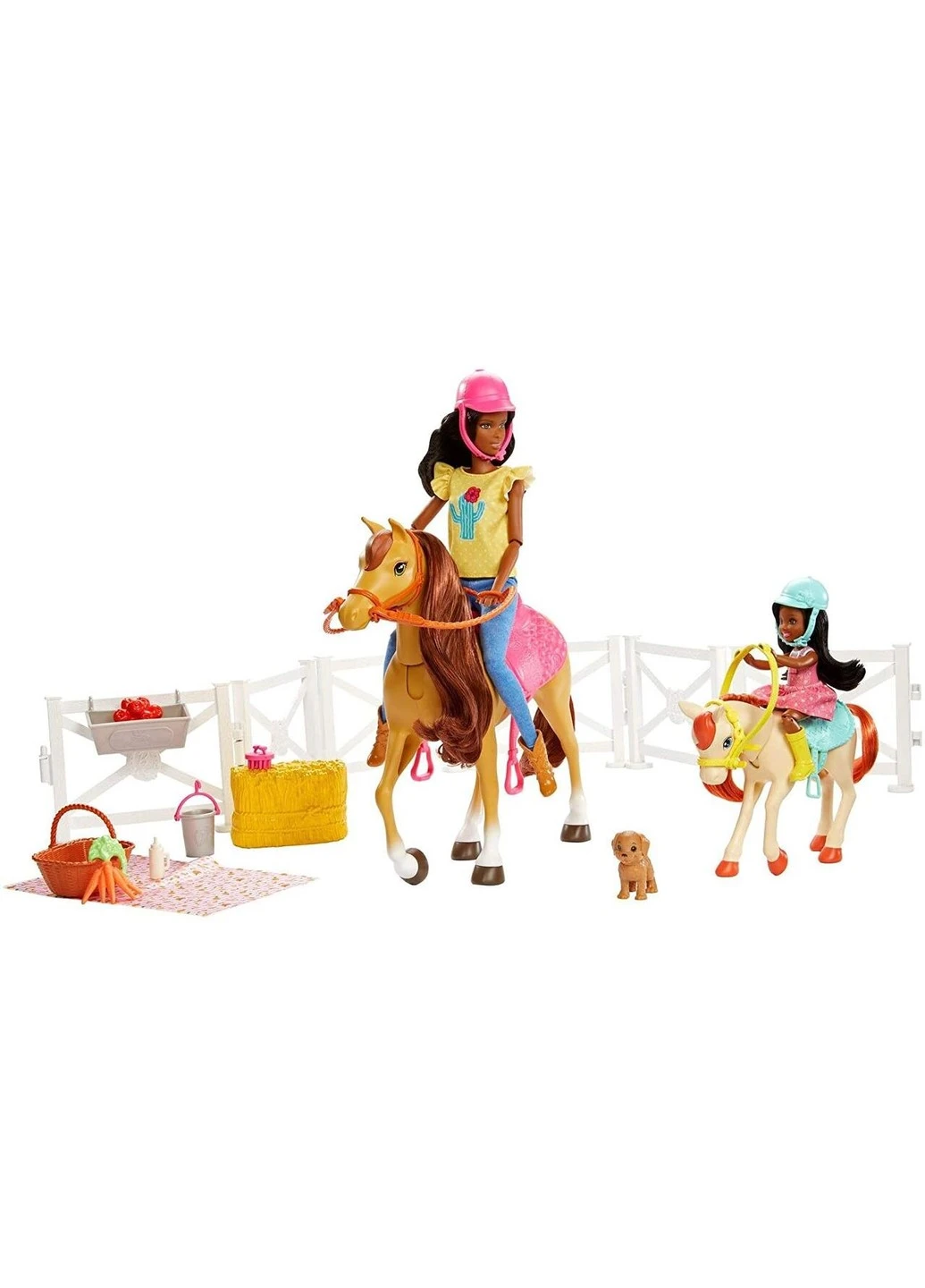 Ігровий набір Barbie Hugs N Horses Playset, Brunette (GLL82) Mattel (255665676)