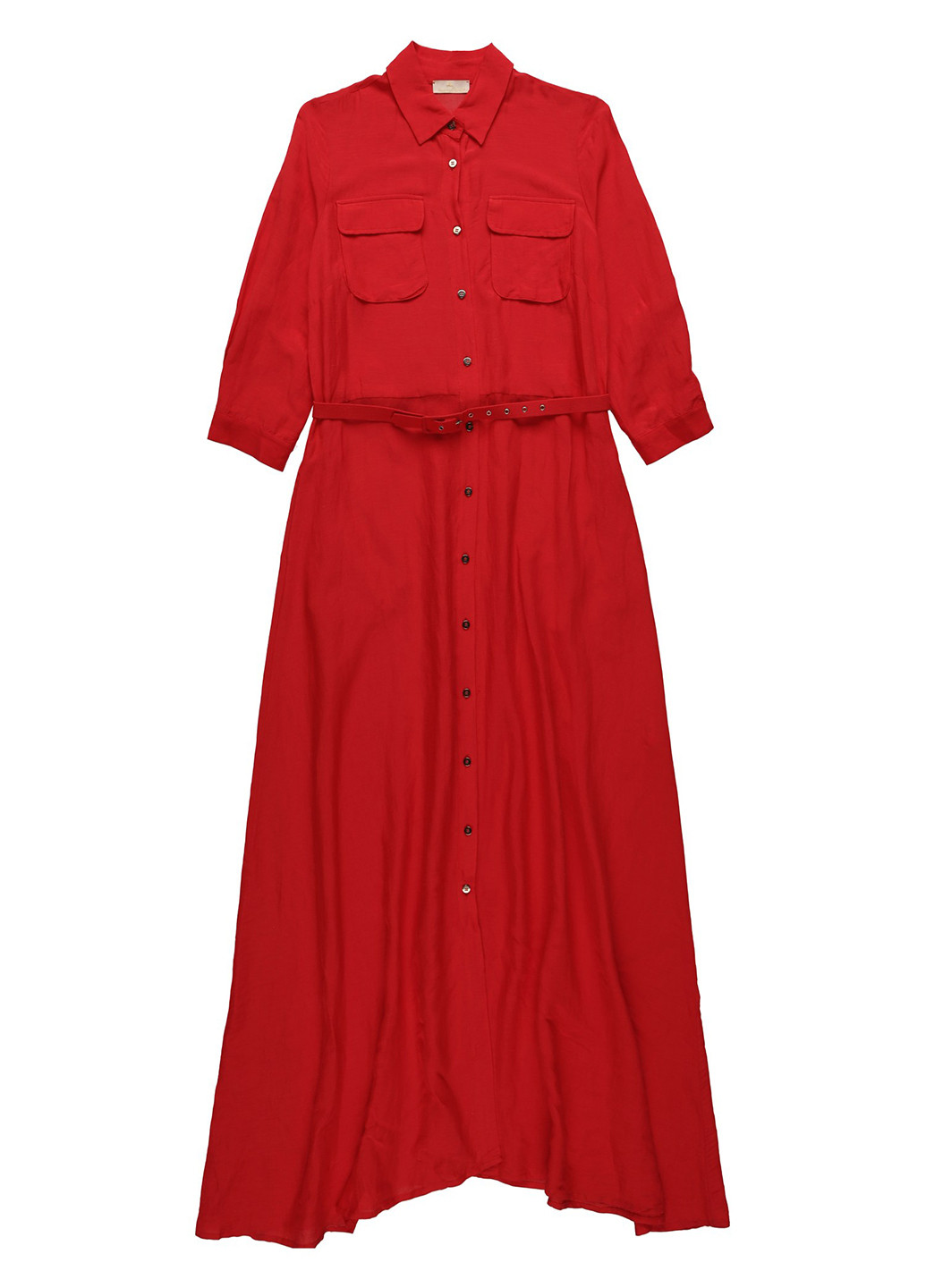 Красное кэжуал платье рубашка Nazarenogabrielli однотонное
