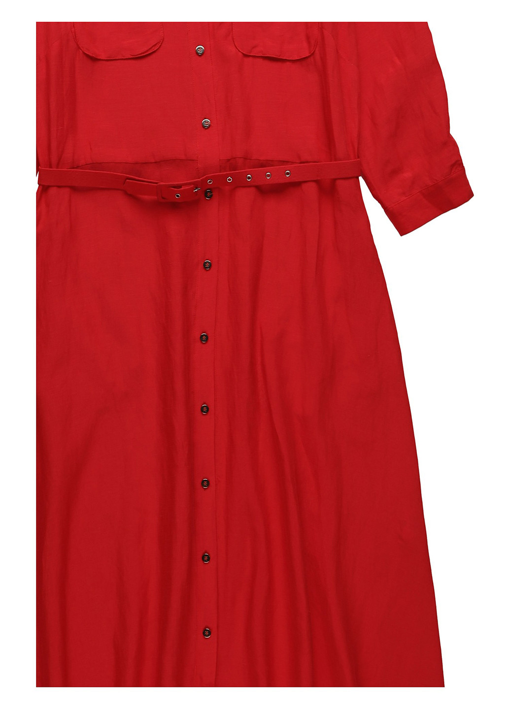 Красное кэжуал платье рубашка Nazarenogabrielli однотонное