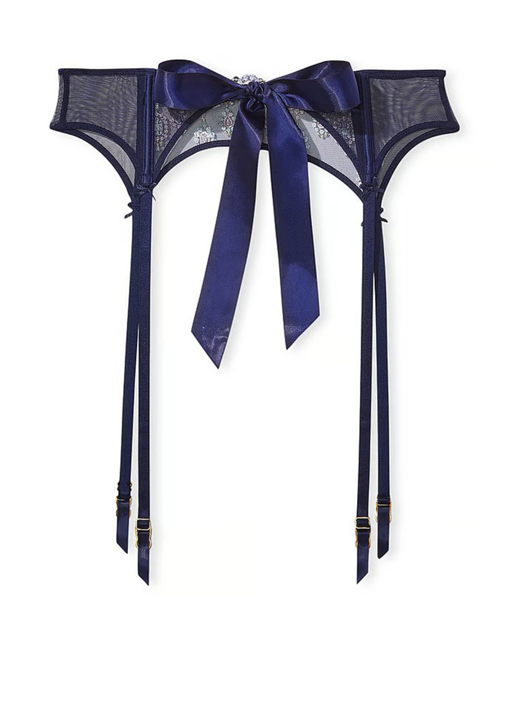 Синий демисезонный комплект (корсет, пояс для чулок) Victoria's Secret