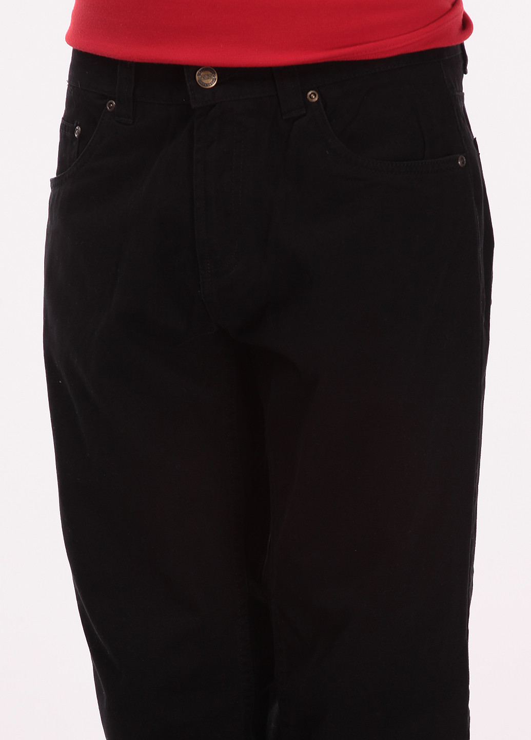 Черные кэжуал демисезонные прямые брюки Sprider