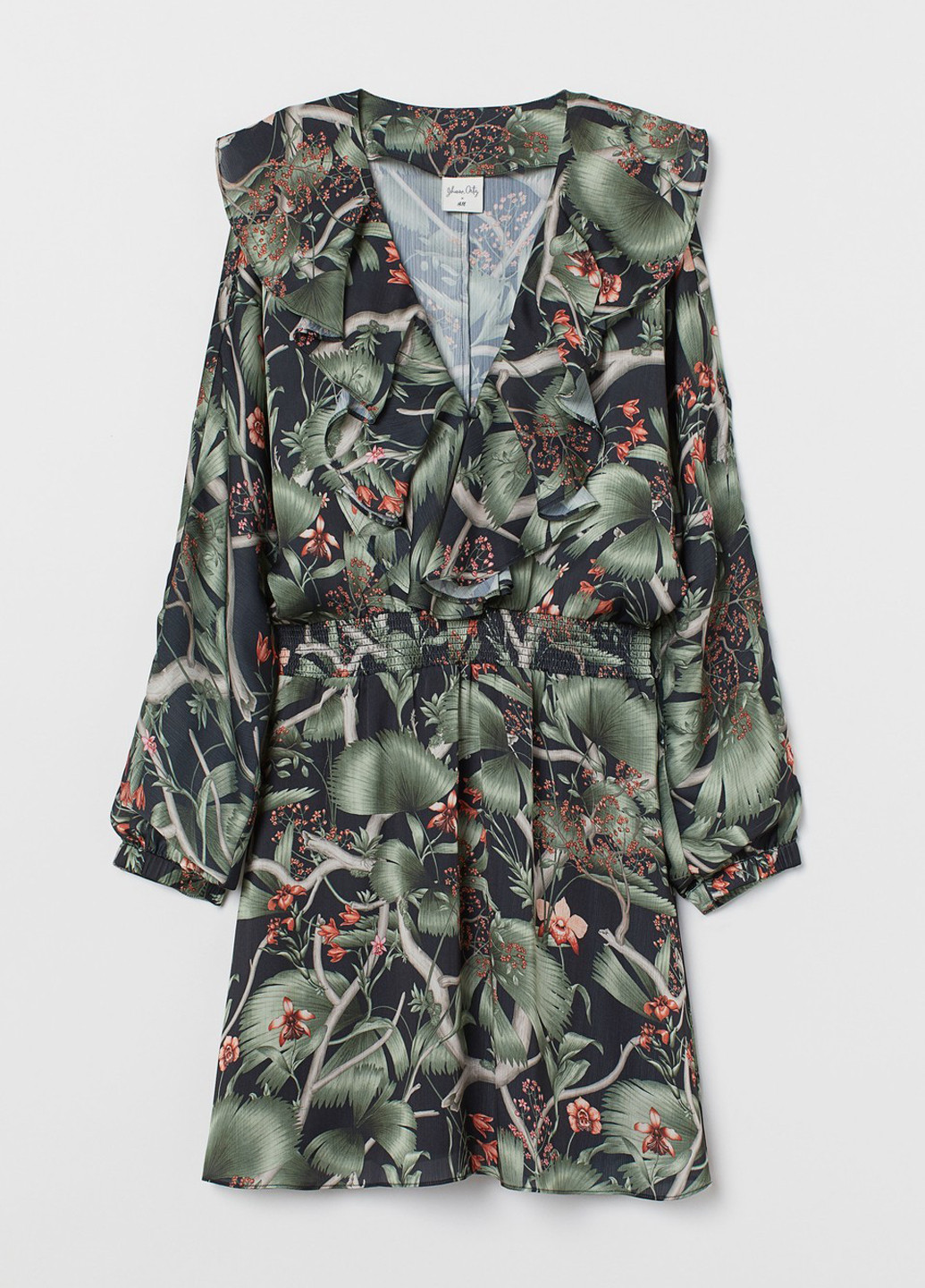 Комбінована кежуал сукня H&M з квітковим принтом