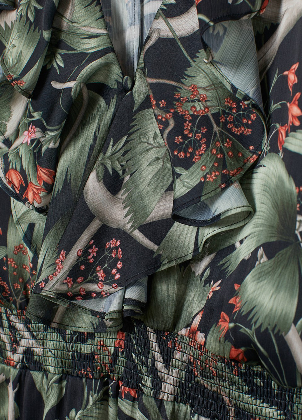 Комбінована кежуал сукня H&M з квітковим принтом