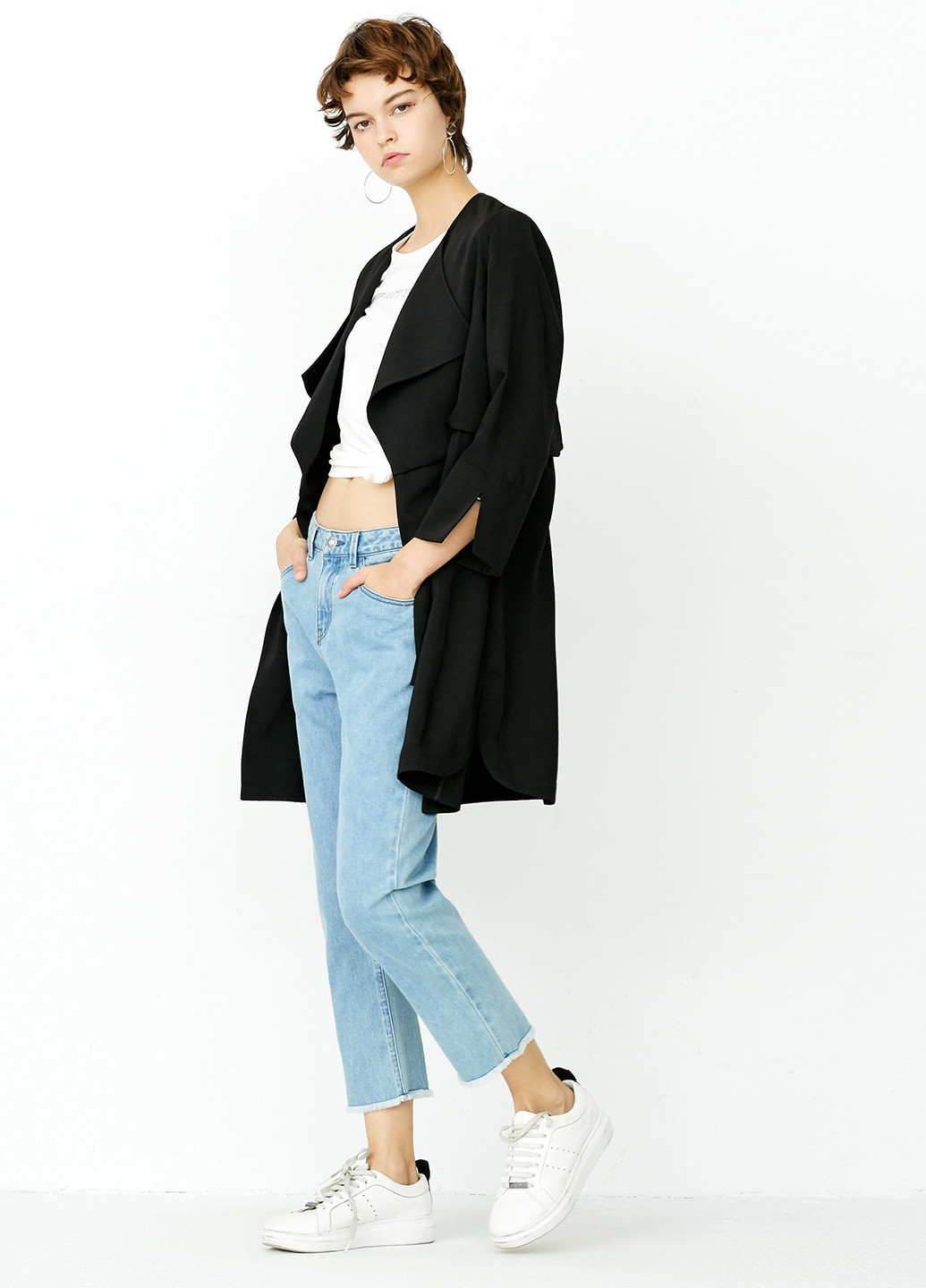 Плащ Only тренчкот без застібки демісезон (253379620)