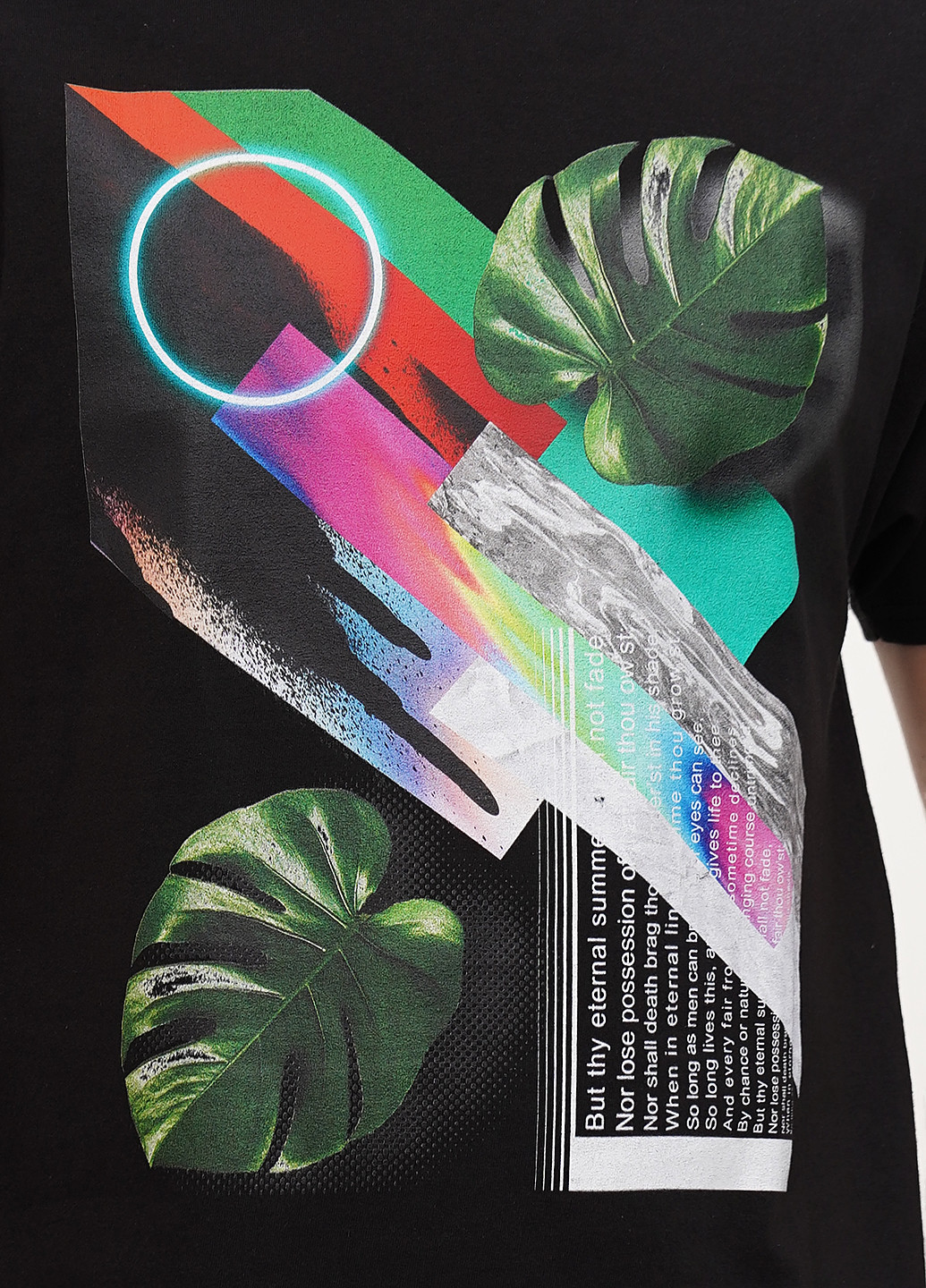 Чорна футболка Hanes