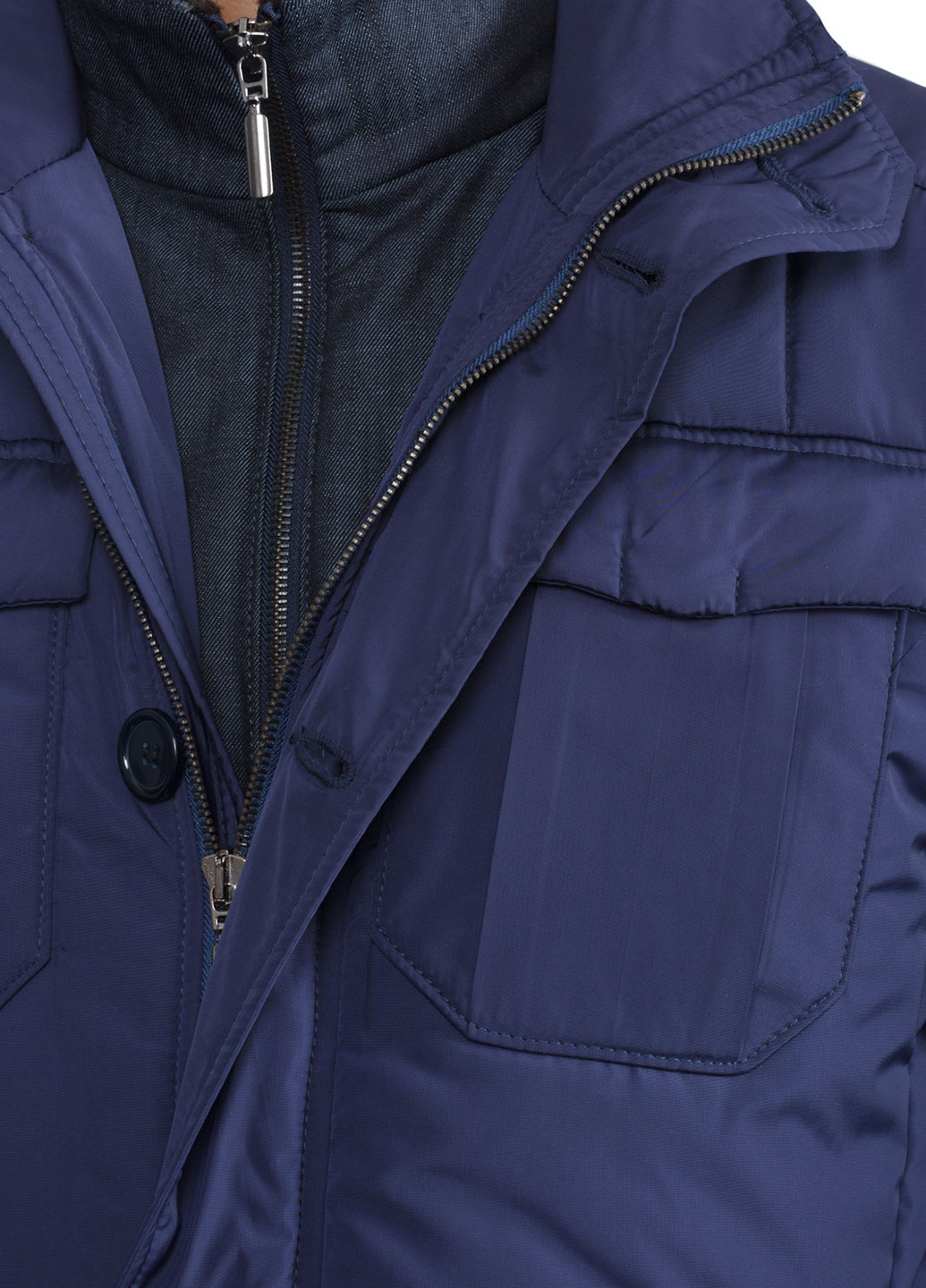 Темно-синя зимня куртка VD One