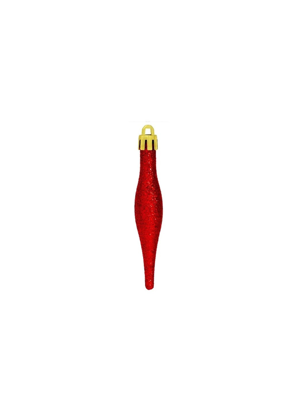 Ялинкова іграшка Бурульки 18 шт (9,5 см) червоні (5900410690691) Jumi (254593488)