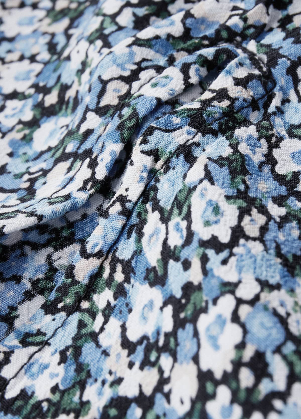 Синяя кэжуал цветочной расцветки юбка C&A