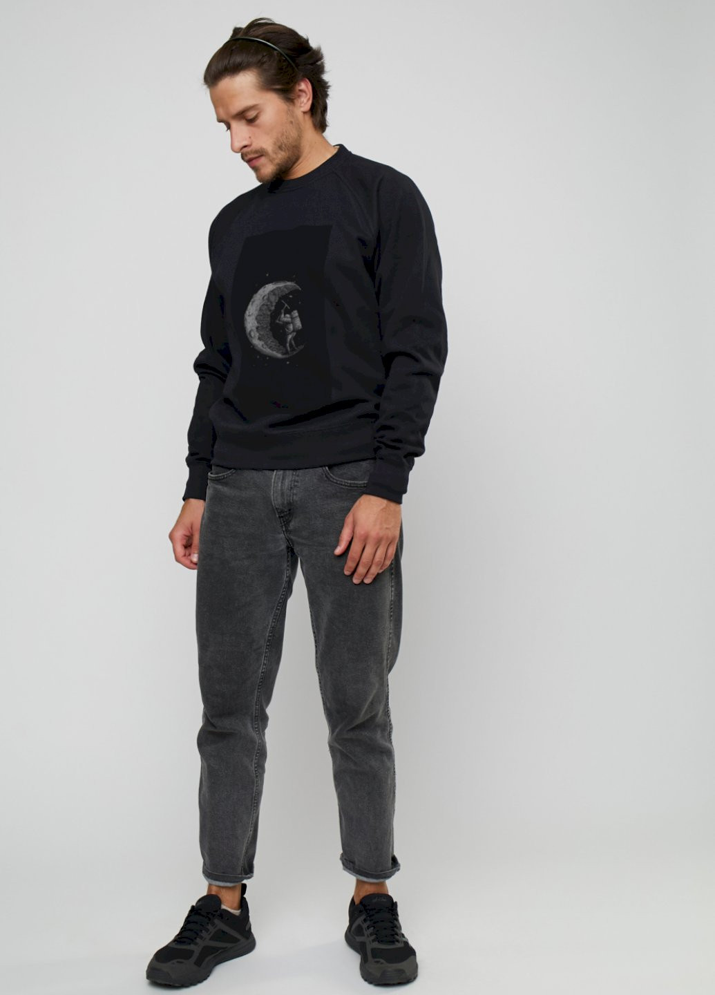 Чорний світшот YAPPI (198688824)