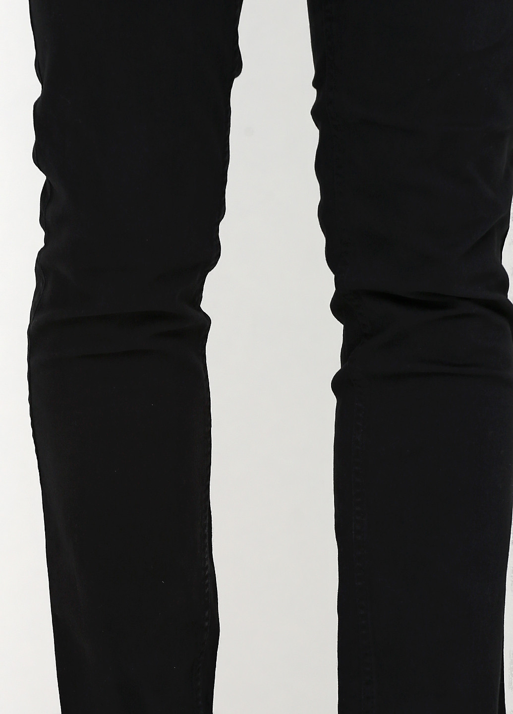 Черные кэжуал демисезонные прямые брюки Mustang