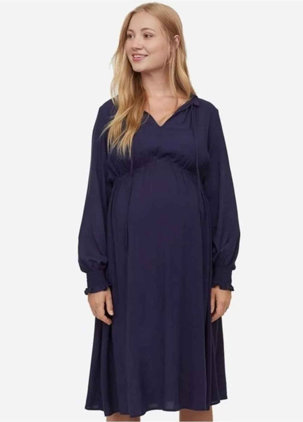 Індиго кежуал сукня для вагітних а-силует H&M однотонна