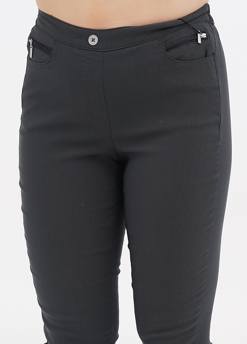 Темно-серые кэжуал демисезонные зауженные брюки Long Island