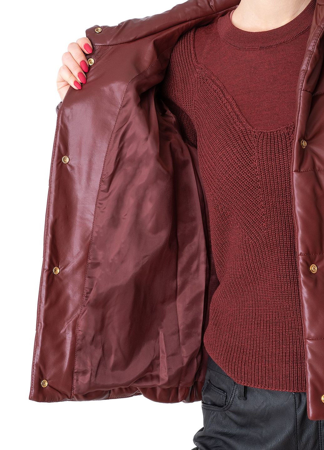 Бордовая зимняя куртка Trussardi Jeans
