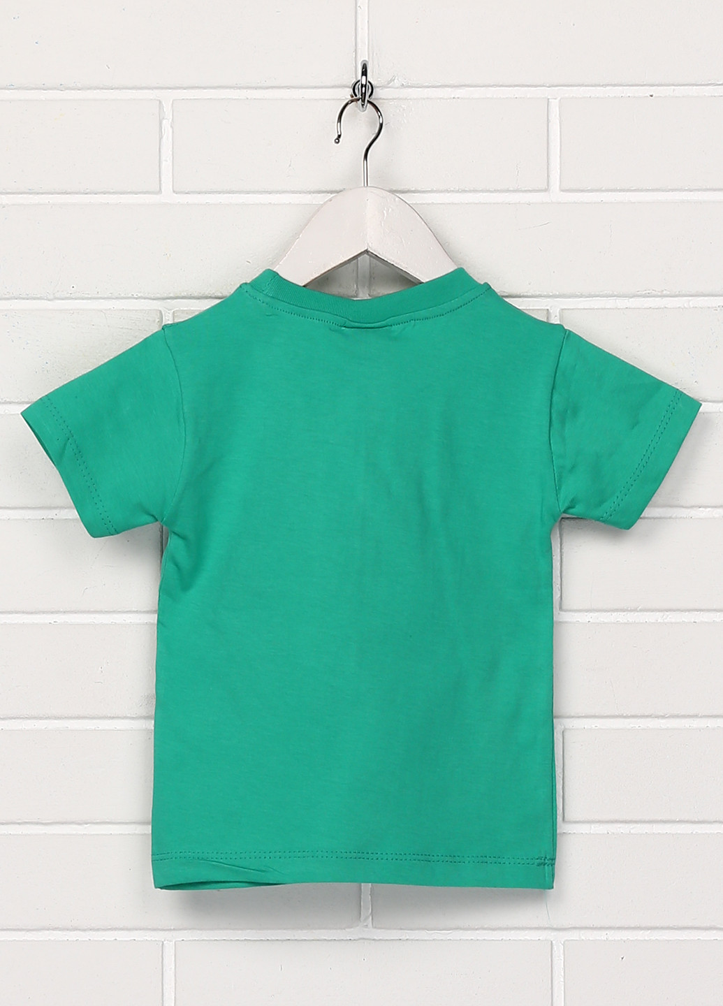 Зеленая летняя футболка с коротким рукавом Kbt