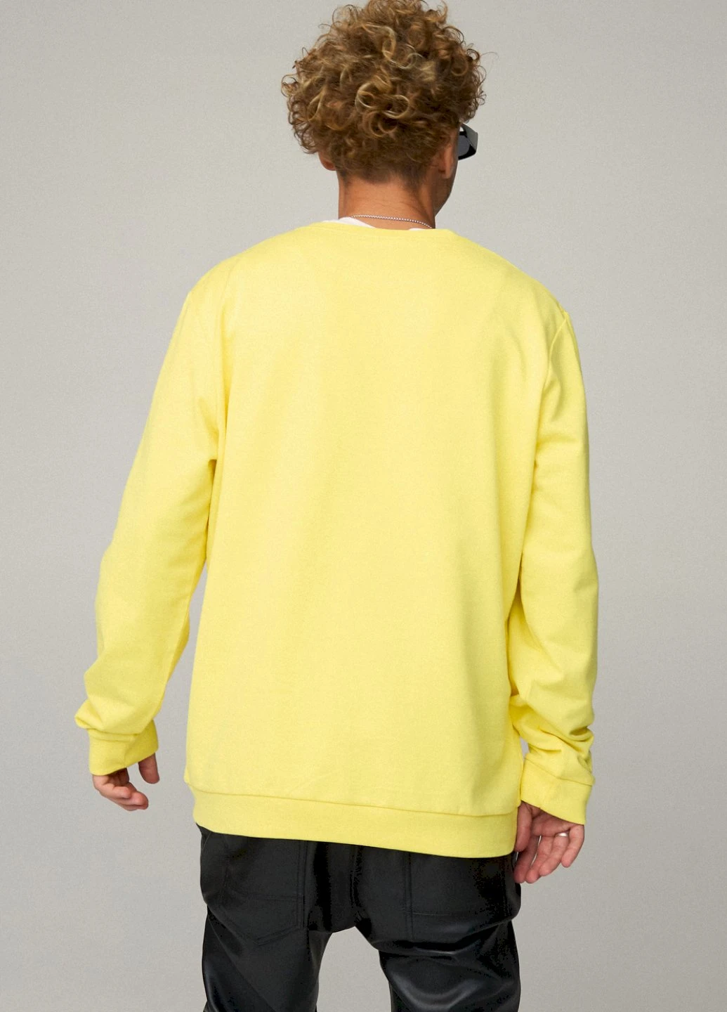 Жовтий світшот чоловічий oversize /no flis/ YAPPI (252258484)