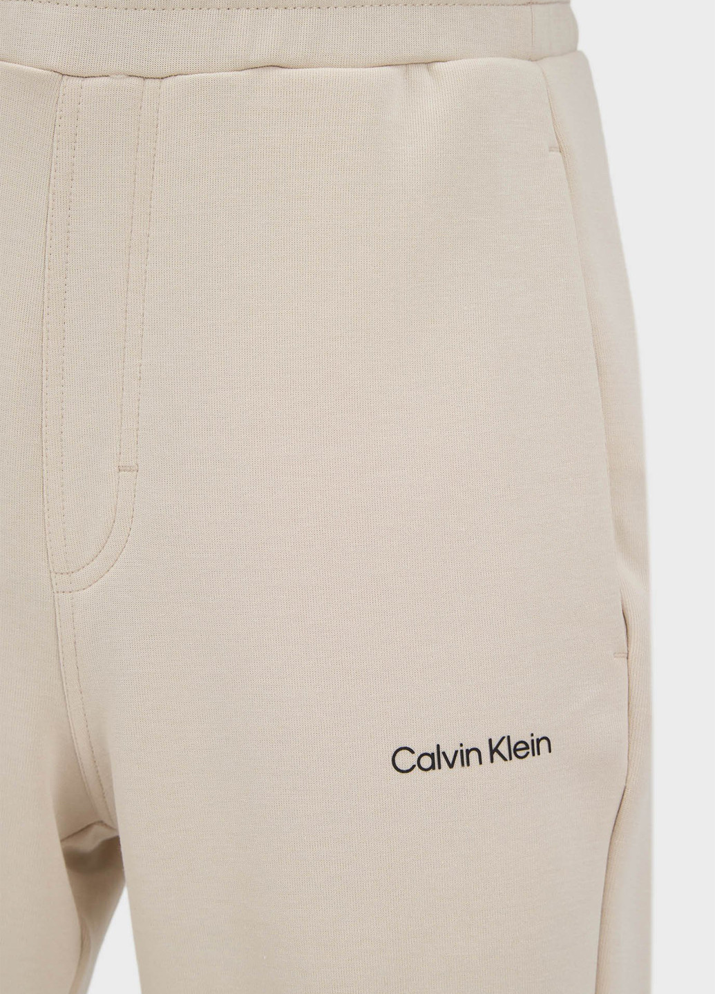 Бежевые кэжуал демисезонные джоггеры брюки Calvin Klein