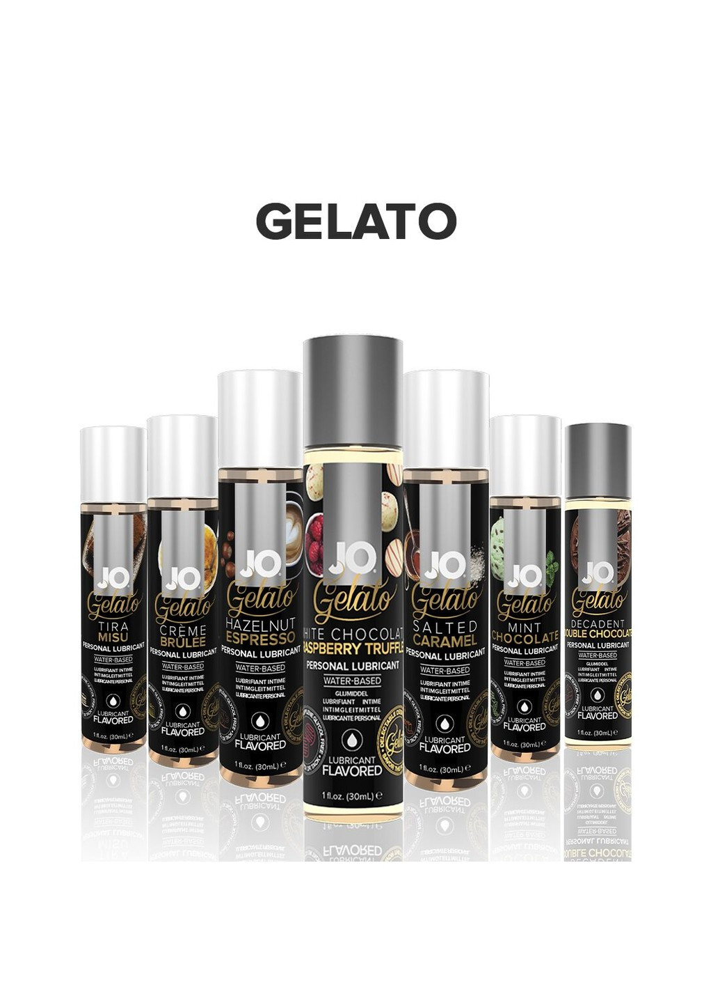 Смазка на водной основе GELATO White Chocolate Raspberry(30 мл) без сахара и парабенов System JO (254973482)