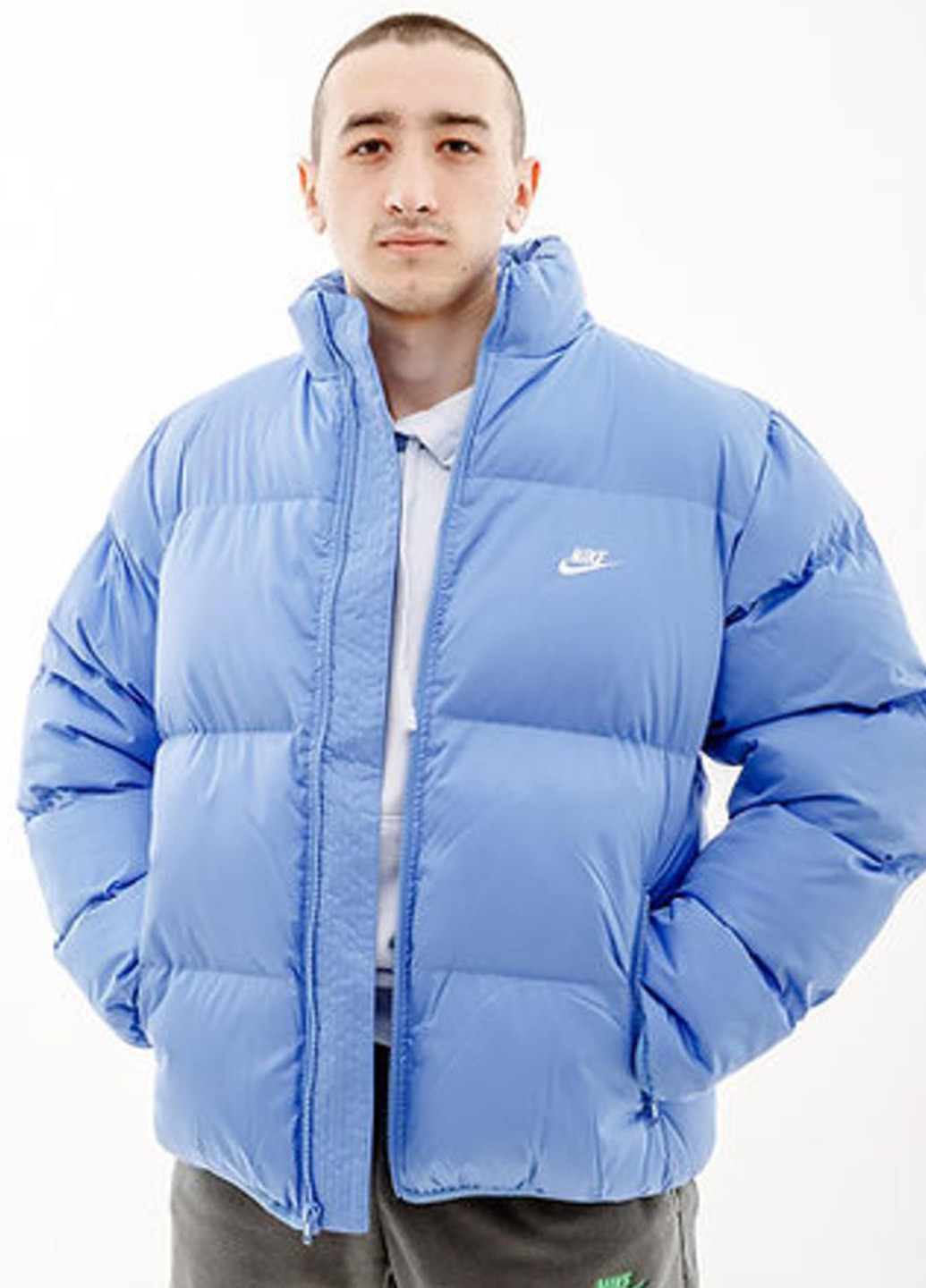 Блакитна демісезонна куртка fb7368-450 Nike SPORTSWEAR CLUB LIGHT