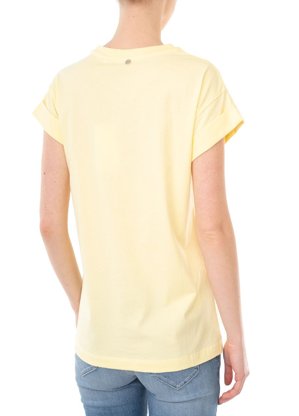Желтая летняя футболка Rich & Royal