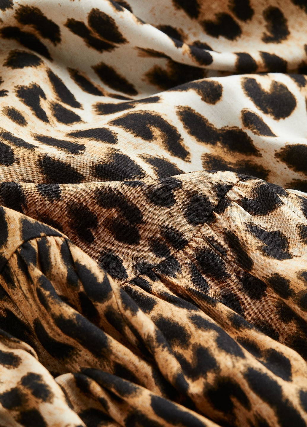 Коричнева кежуал сукня H&M леопардовий