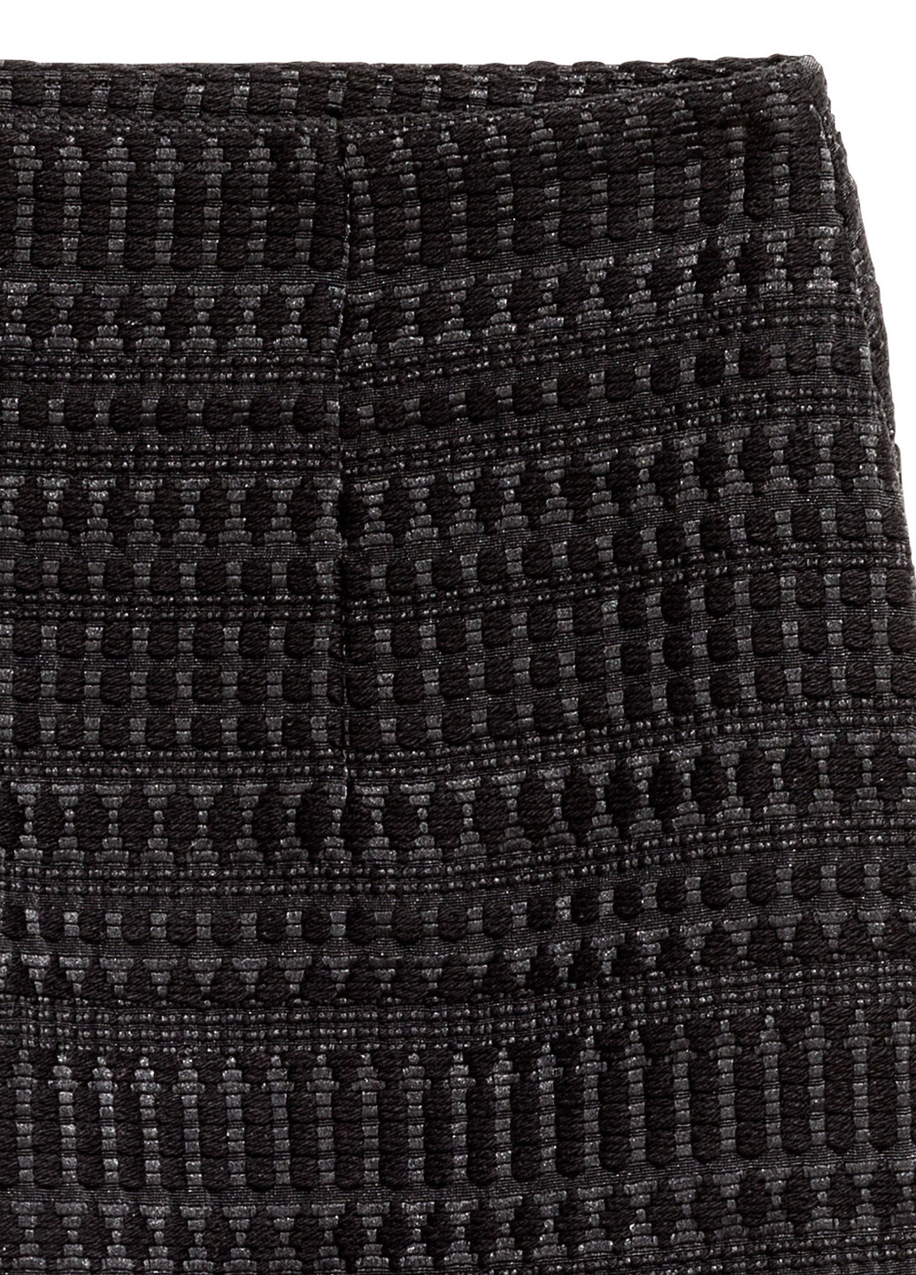 Черная кэжуал фактурная юбка H&M карандаш