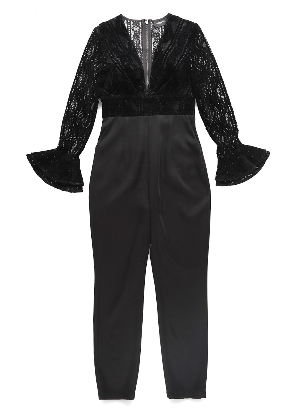 Комбинезон Mossman комбинезон-брюки однотонный чёрный кэжуал полиэстер