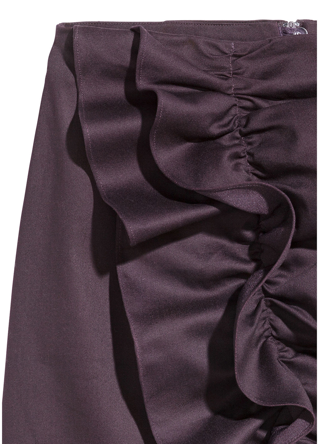 Темно-фиолетовая кэжуал однотонная юбка H&M