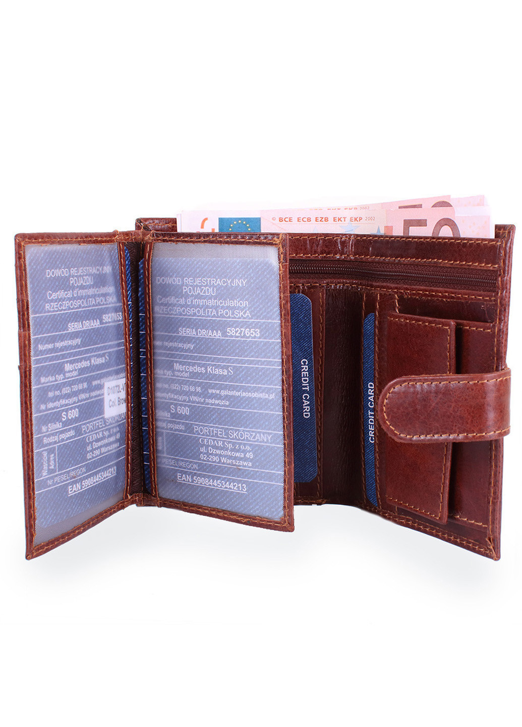 Чоловік шкіряний гаманець 12,5х9,5х2,5 см Buffalo Wild (195771839)