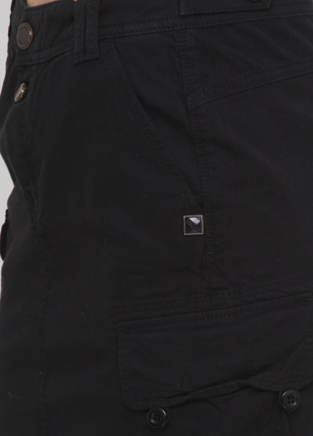 Черная джинсовая однотонная юбка Mos Mosh карандаш
