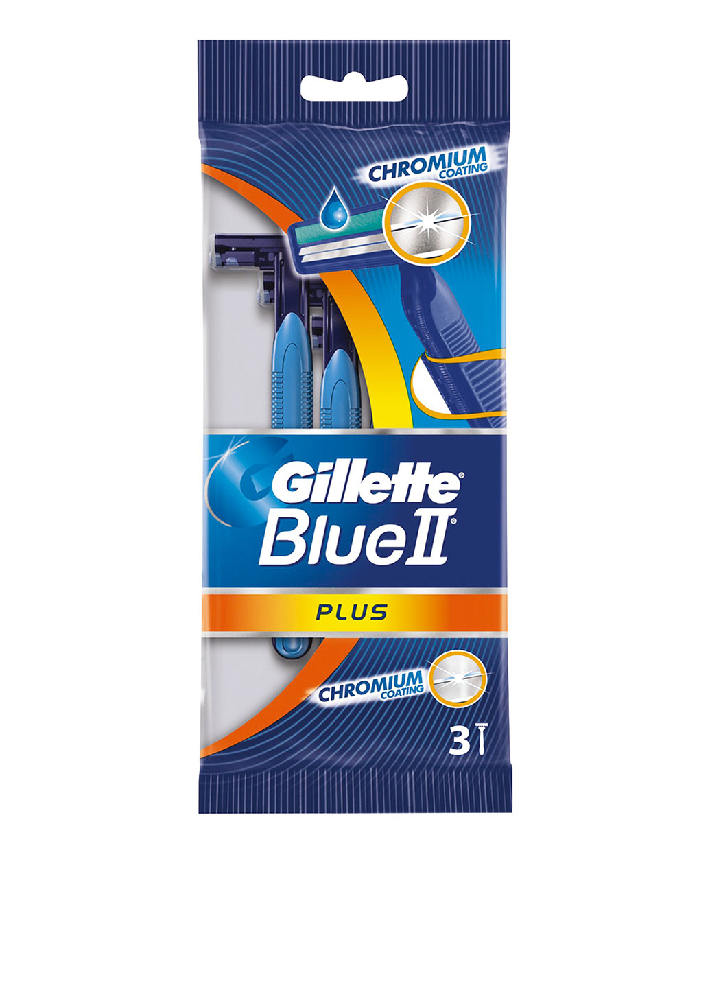 Бритва одноразовая Blue 2 Plus(3 шт.) Gillette (12190781)