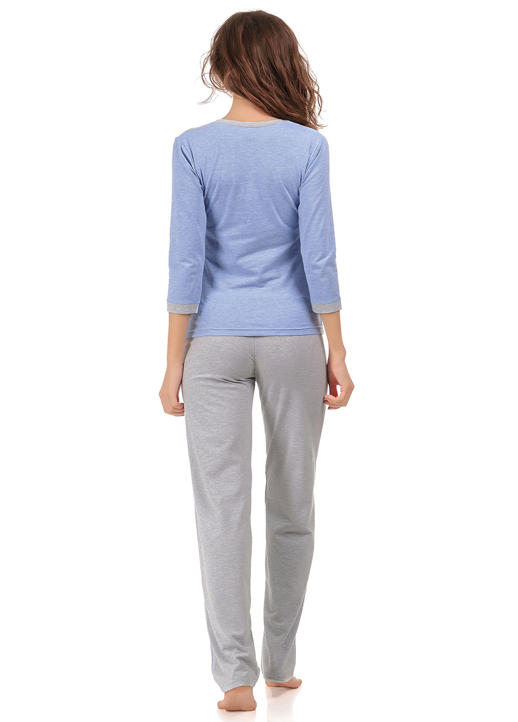 Світло-синій демісезонний комплект (кофта, штани) Barwa Garments