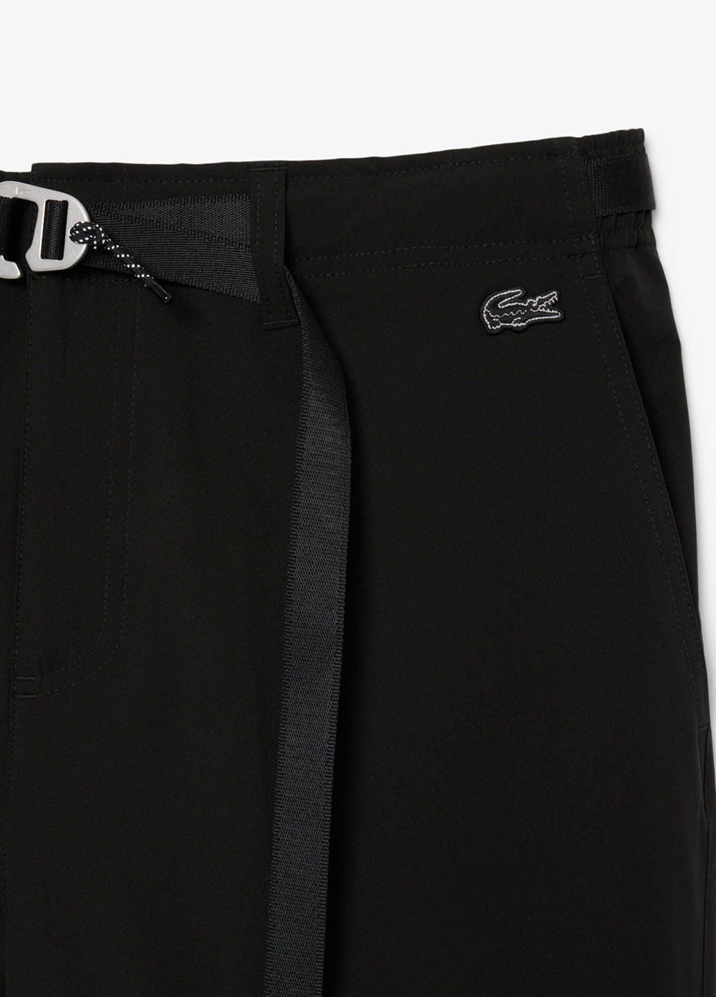 Черные кэжуал демисезонные прямые брюки Lacoste